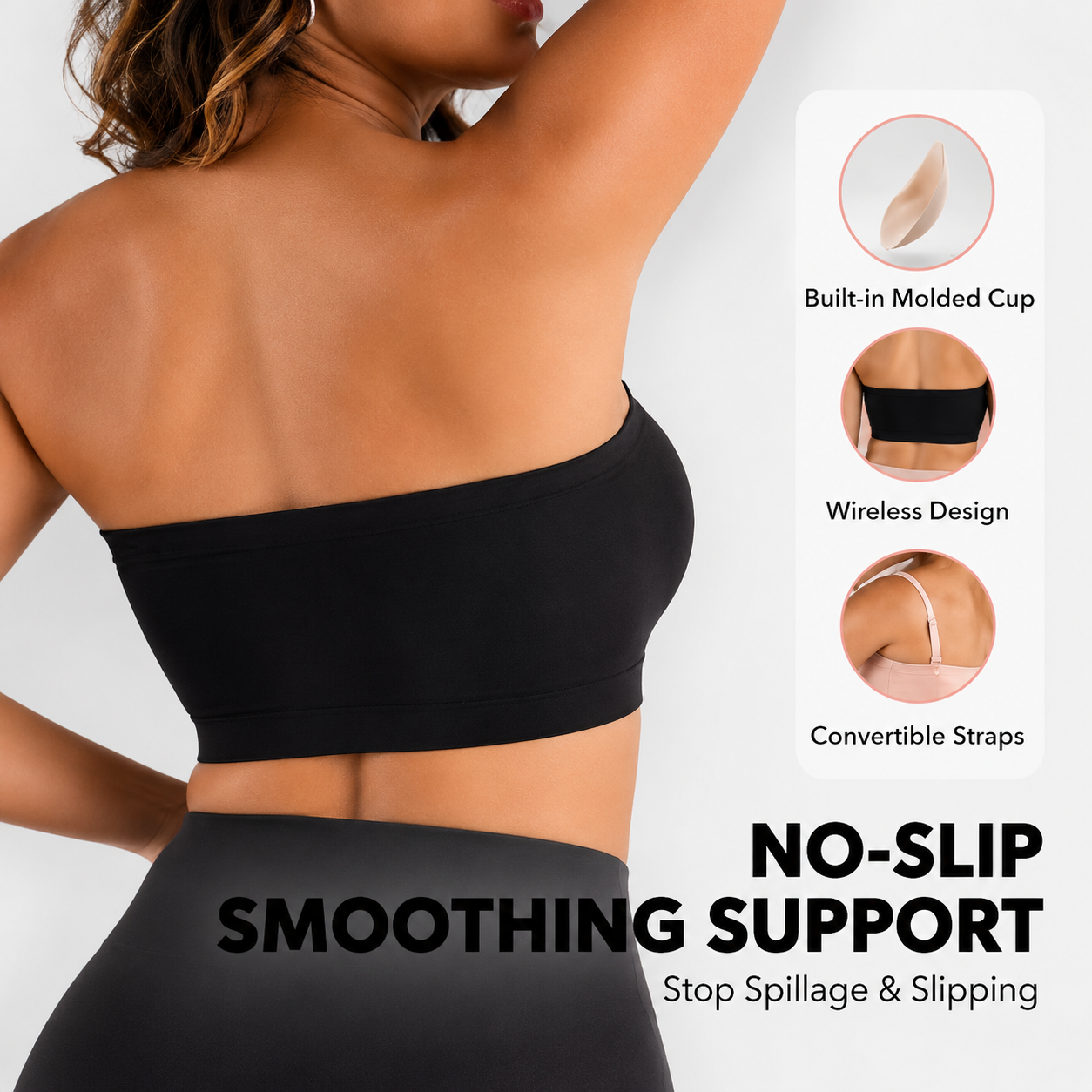 Zara Bra™ Seamless Strapless Tube Bra – Non-Slip Wireless Comfort