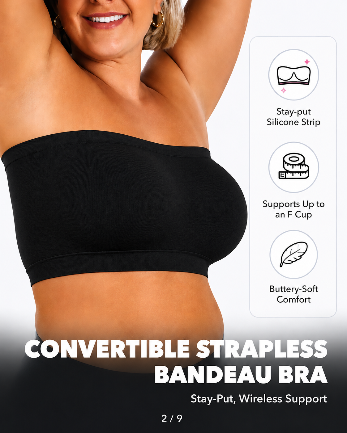 Zara Bra™ Seamless Strapless Tube Bra – Non-Slip Wireless Comfort