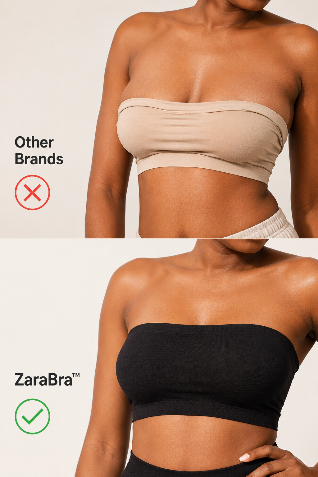 Zara Bra™ Seamless Strapless Tube Bra – Non-Slip Wireless Comfort
