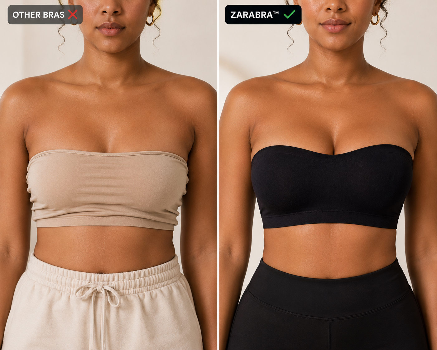 Zara Bra™ Seamless Strapless Tube Bra – Non-Slip Wireless Comfort