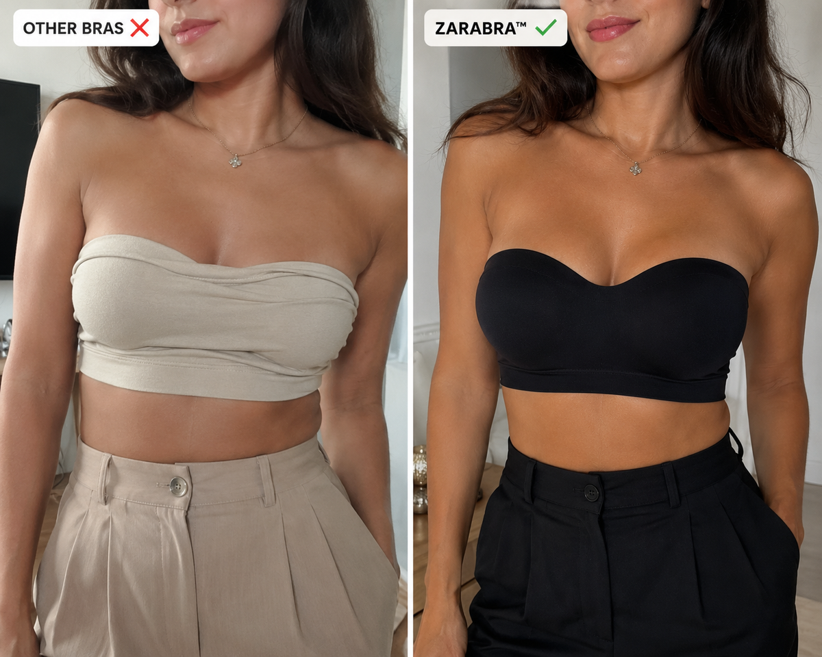 Zara Bra™ Seamless Strapless Tube Bra – Non-Slip Wireless Comfort